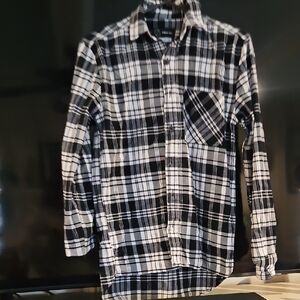 Original Use Monochrome Plaid Men's Shirt